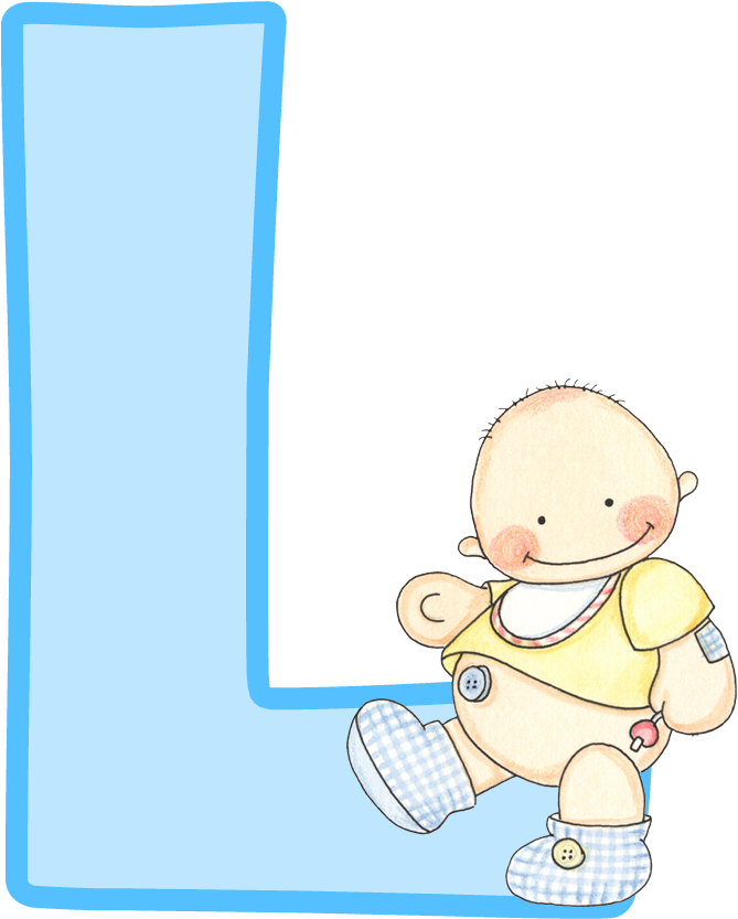 Alfabeto Con Lindo Bebé - Letra L Para Bebe (900x1011)