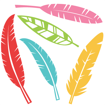 Feather Set Svg Scrapbook Cut File Cute Clipart Files - Free Svg Files Feathers (432x432)