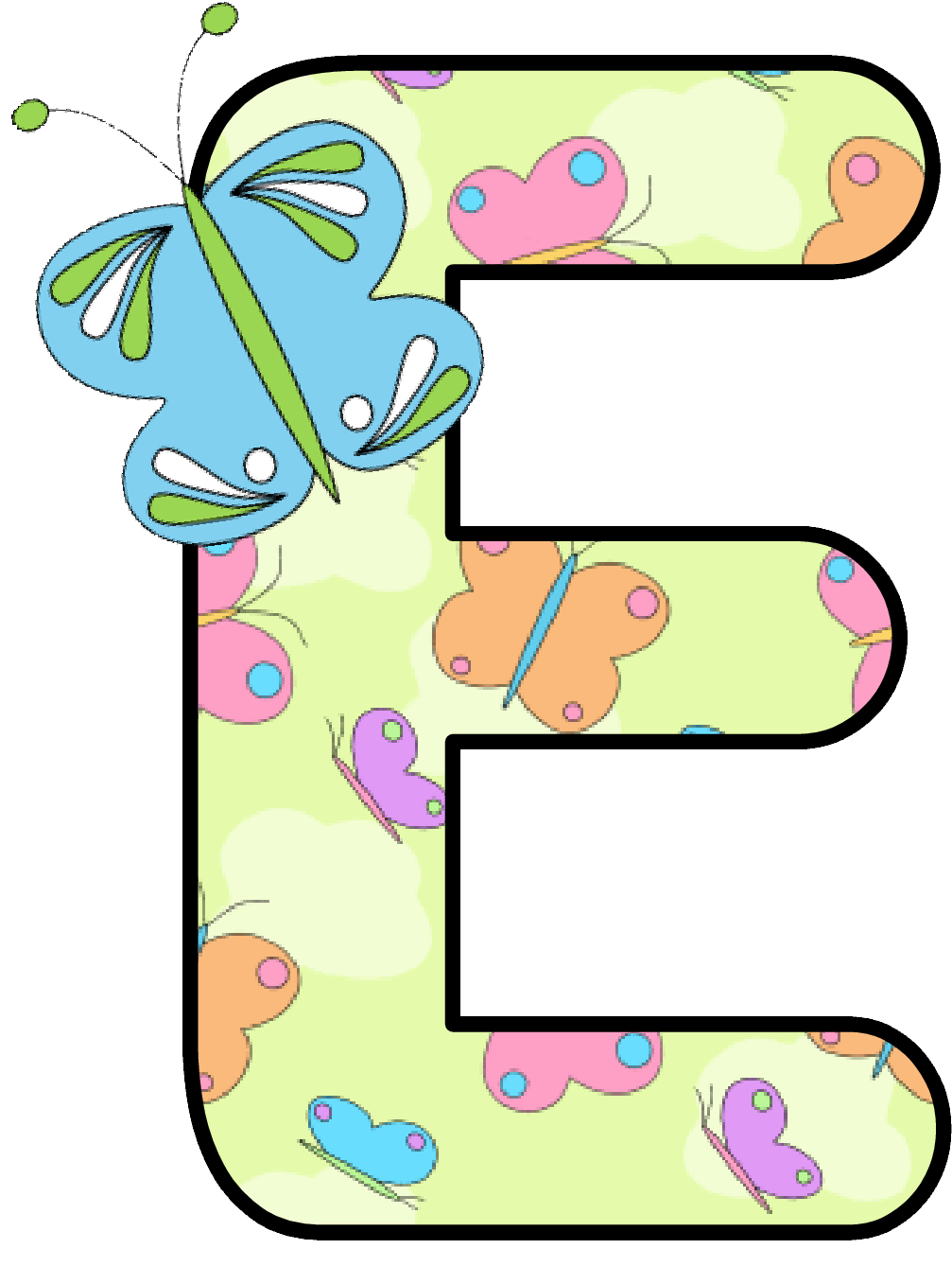 Ch B *✿* Alfabeto Mariposas De Kid Sparkz - Abecedario De Hadas Y Mariposas (1045x1372)