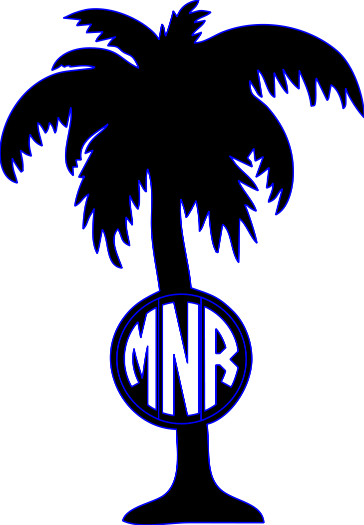 Palm Tree Monogram File Size - Palm Tree Monogram (729x1050)