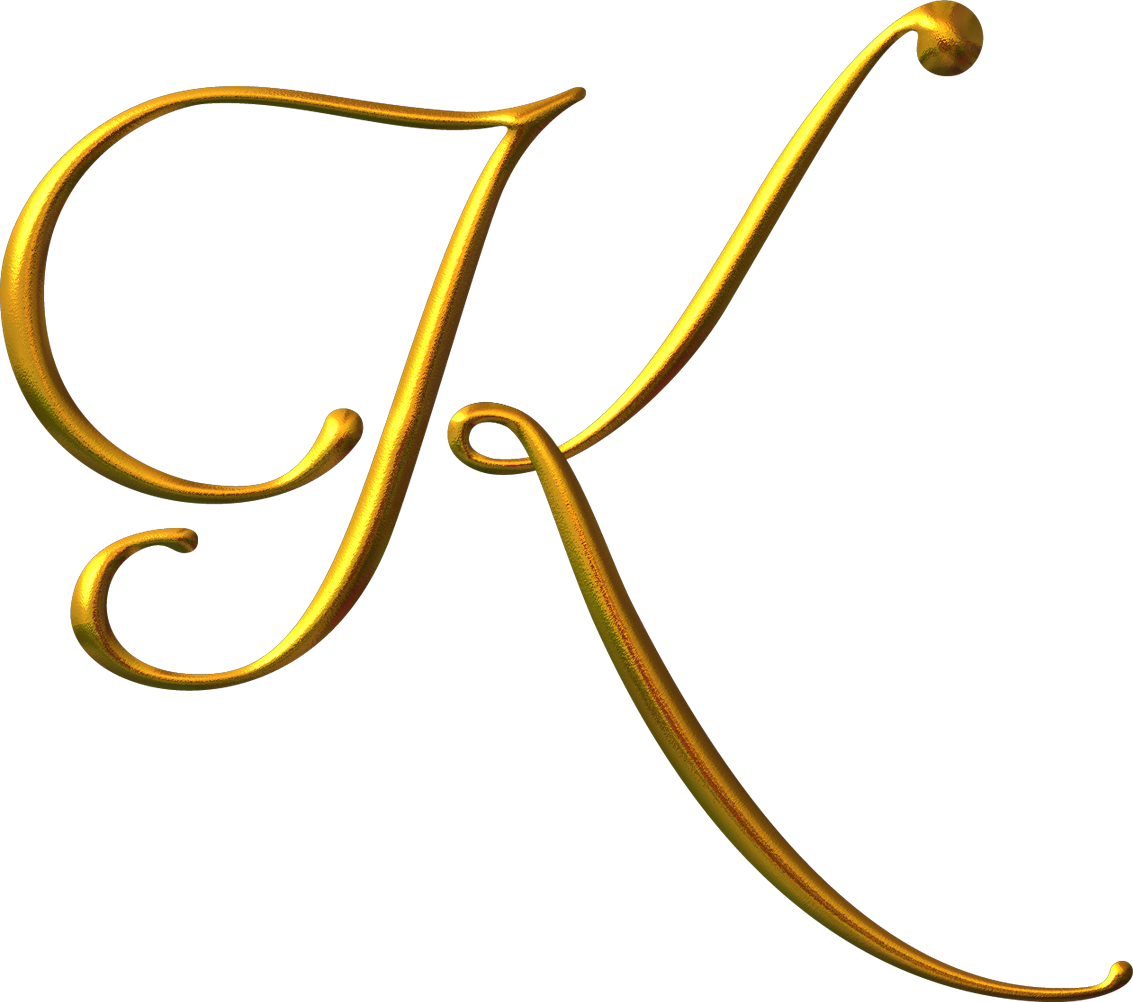 Alfabeto Dorado Png - Gold K Png (1133x1002)