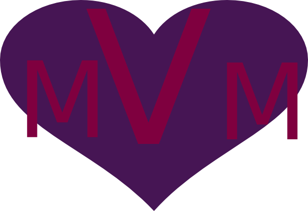 Purple Heart Monogram Clip Art At Clkercom Vector - Clip Art (600x412)