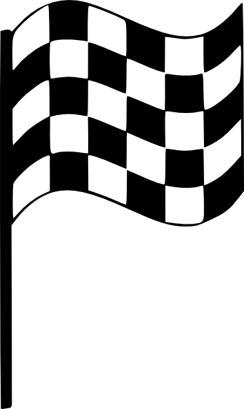 Flag - Banner - Clipart - Finish Line Flag Clip Art (354x594)