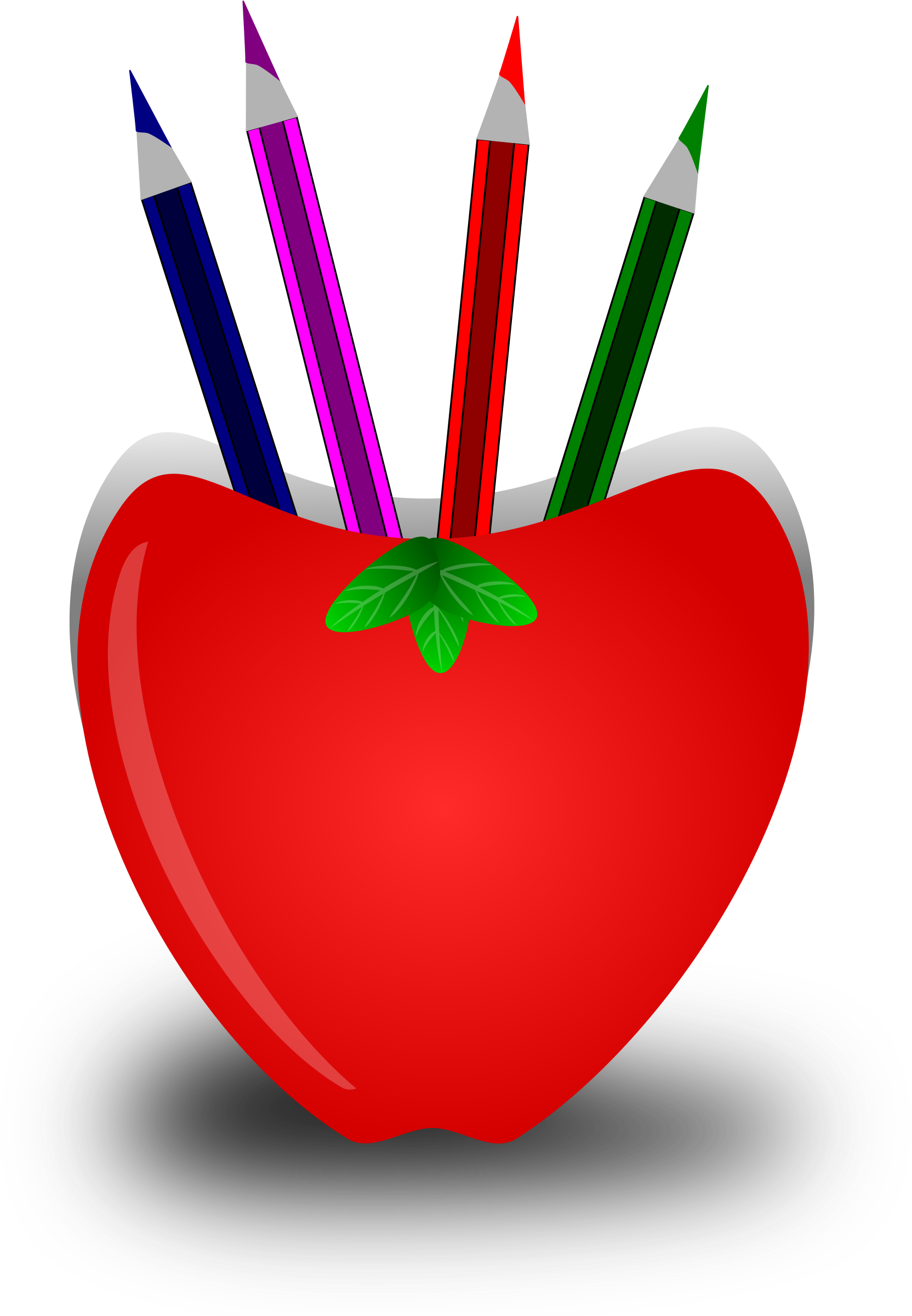 Pencil Clipart Stand - Plum Tomato (1689x2400)