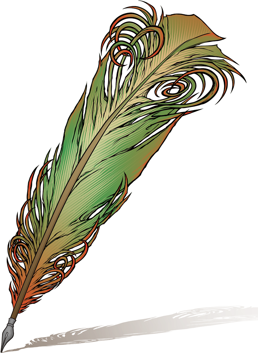Quill Pen Clip Art Clipart Free To Use Resource - Feather Pen Clipart (900x1200)