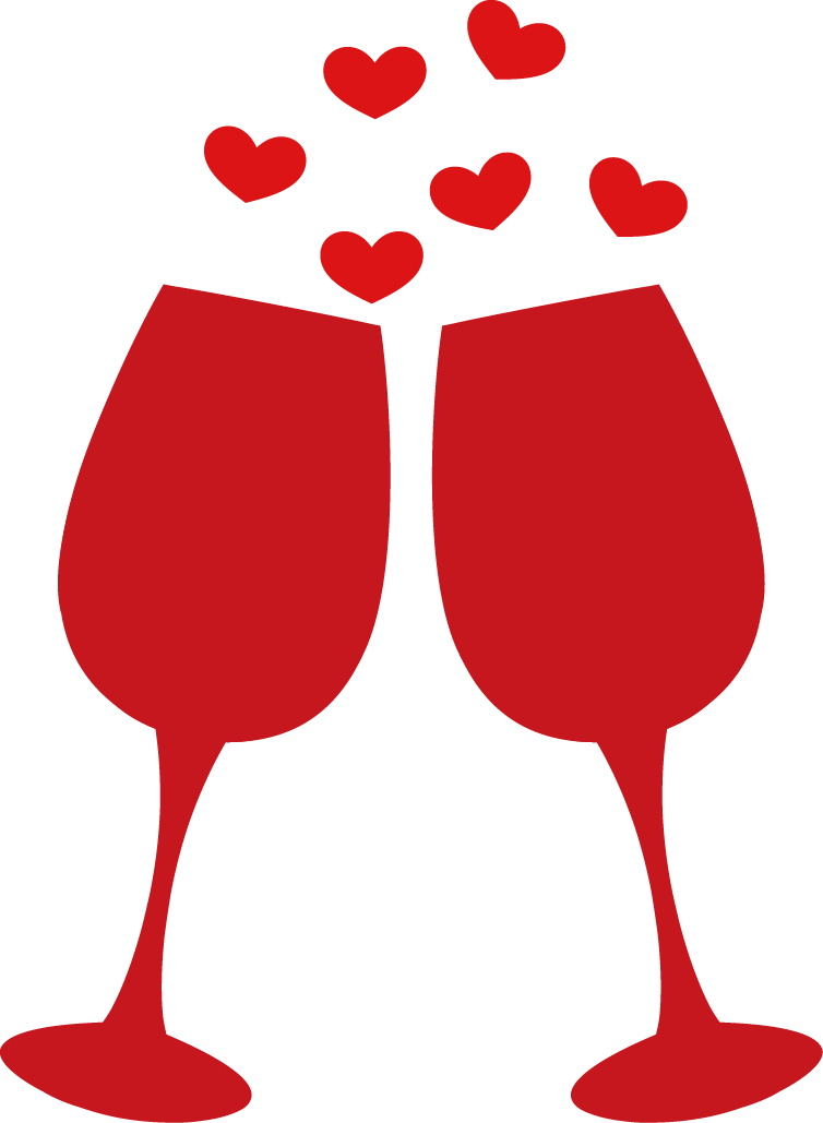 Wine Glass Wedding Clip Art - Wine Glass Wedding Clip Art (754x1029)