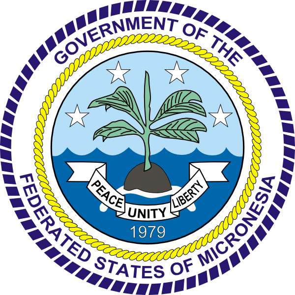 Free Vector Coat Of Arms Of The Federated States Of - Federated States Of Micronesia (600x600)