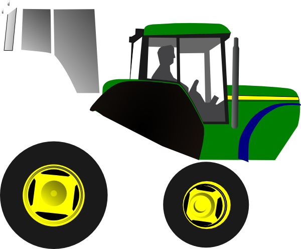 Morrow - Clipart - Tractor Clip Art (600x496)