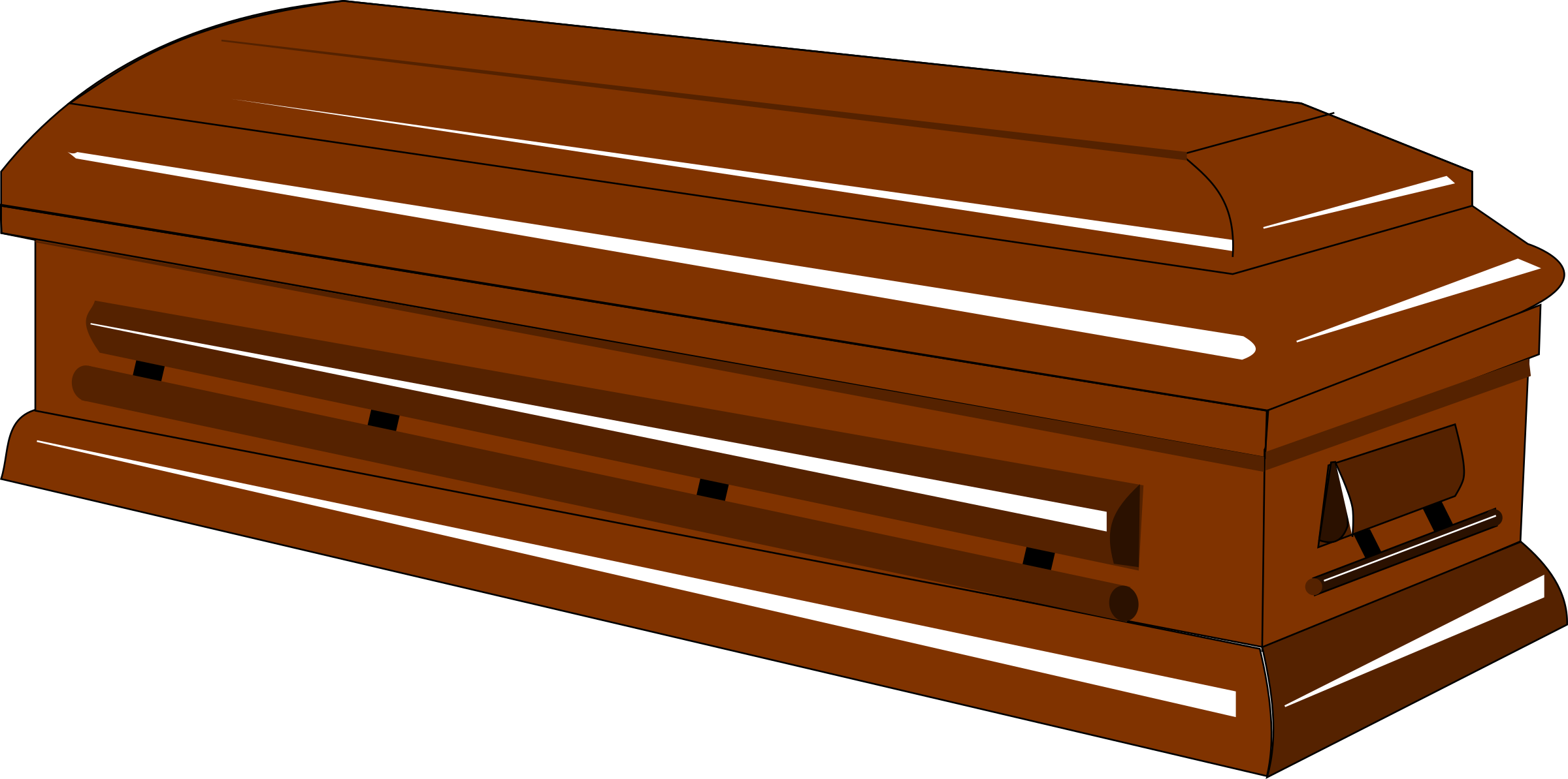 Burial Casket Coffin Death Funeral Casket - Coffin Png (2400x1194)