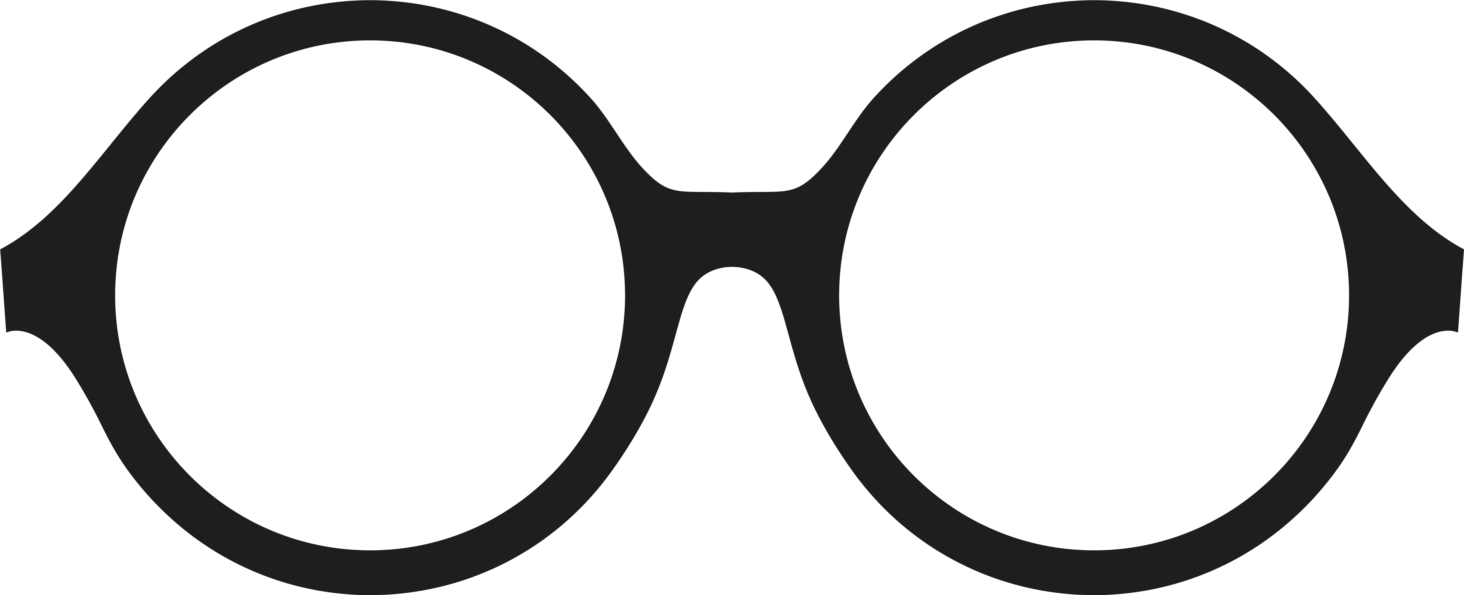 Movember Shades Png Png Clipart Picture - Transparent Background Glasses Clipart (5885x2498)