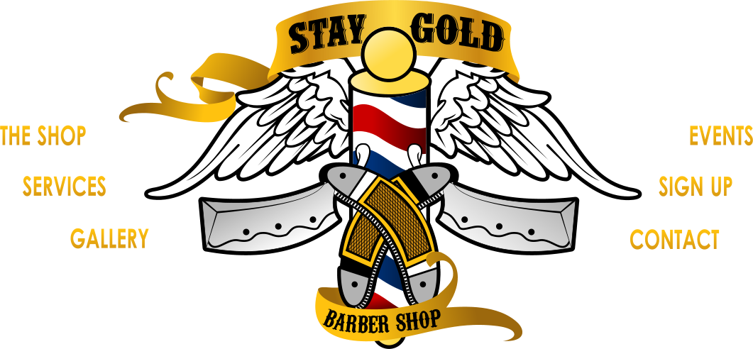 Stay Gold Barber Shop - Stay Gold Barbershop (1061x492)