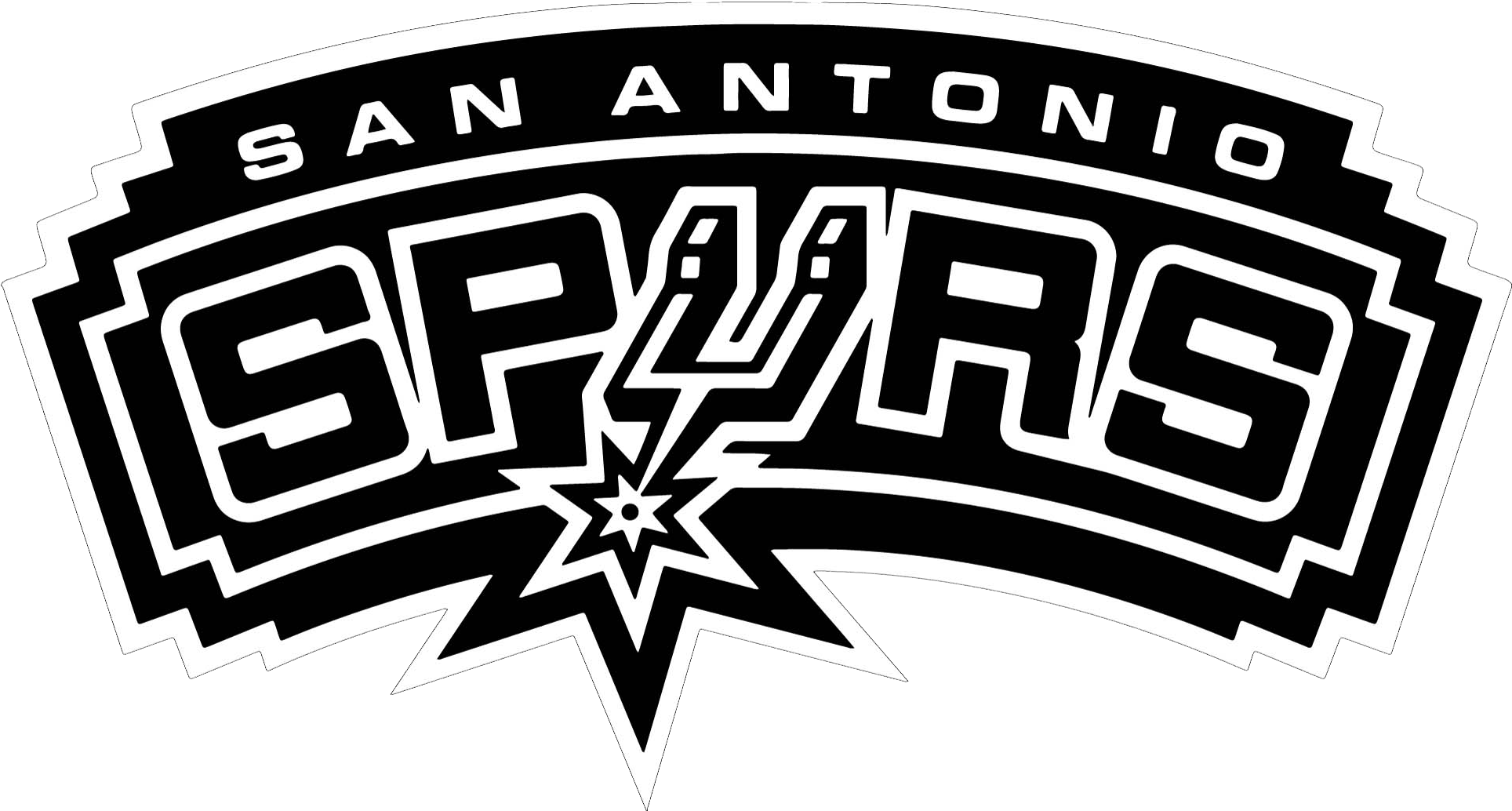 San Antonio Stars - San Antonio Spurs Logo Png (2000x1128)