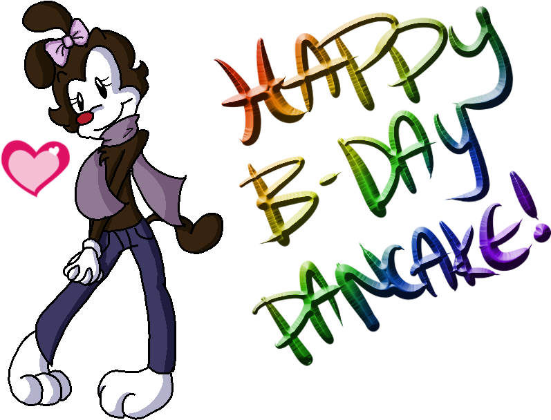 Happy Birthday Pancake By Minkerdoodle On Clipart Library - Happy Birthday Animaniacs (872x676)