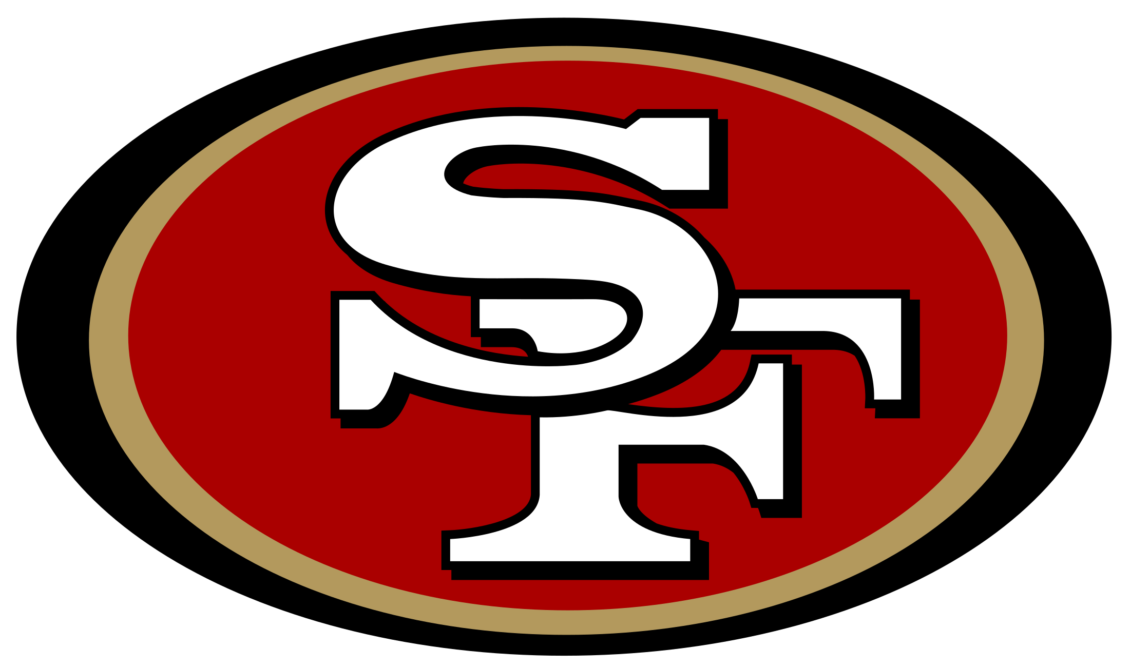 San Francisco 49ers Logo Transparent - San Francisco 49ers Logo Transparent (2400x1301)