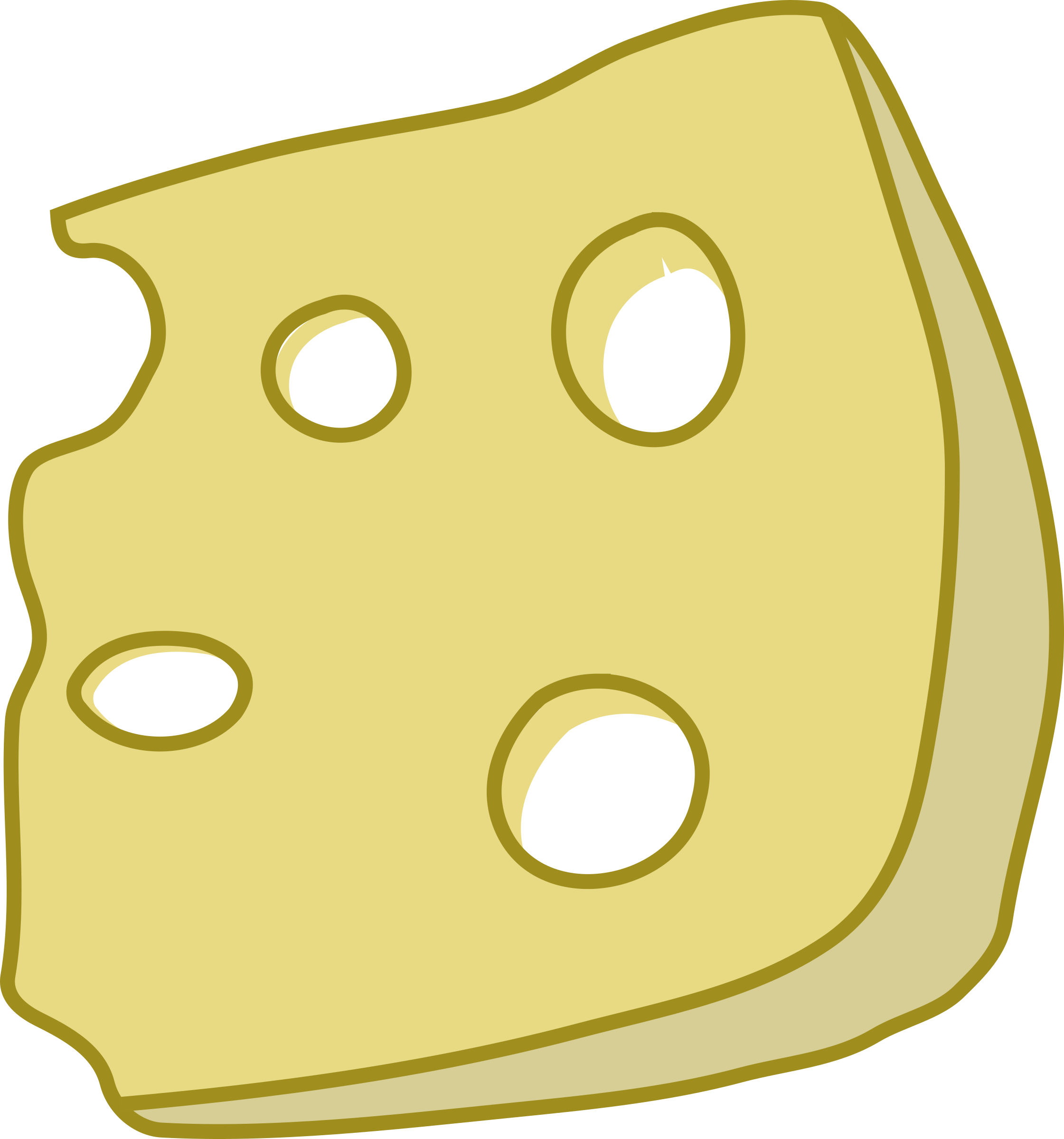 Cheese Clipart Animated - 1 Slice Cheese Animated (2241x2400)