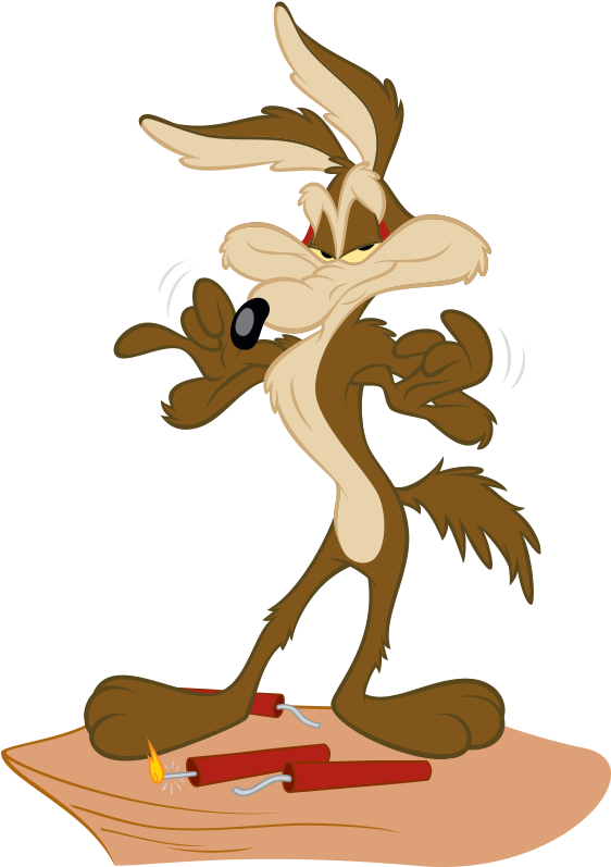 Coyote Clipart Looney Tunes - Coyote Looney Tunes Png (565x803)