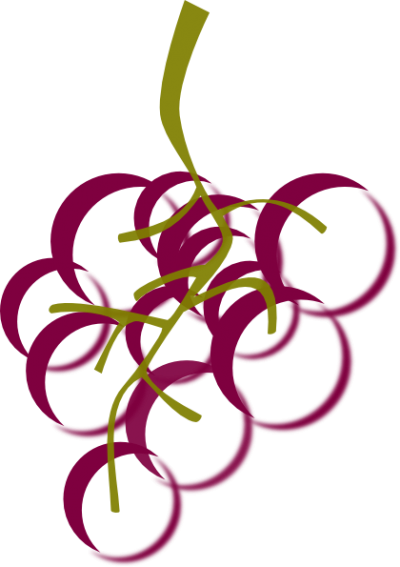 Grapes And Wine Clipart Clipartfest - Wine Grapes Clip Art (400x567)