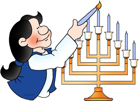 Free Hanukkah Clip Art By Phillip Martin - Hanukkah (845x611)