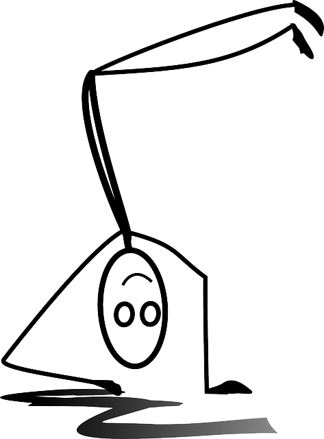 Gymnastics, Handstand, Dance, Dancing, Hip-hop - Handstand Stick Figure (473x640)