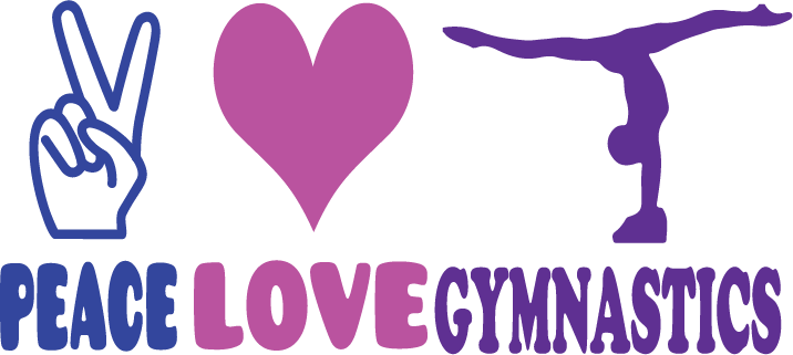 Peace Love Gymnastics Logo Design - Peace Love Gymnastics (716x321)