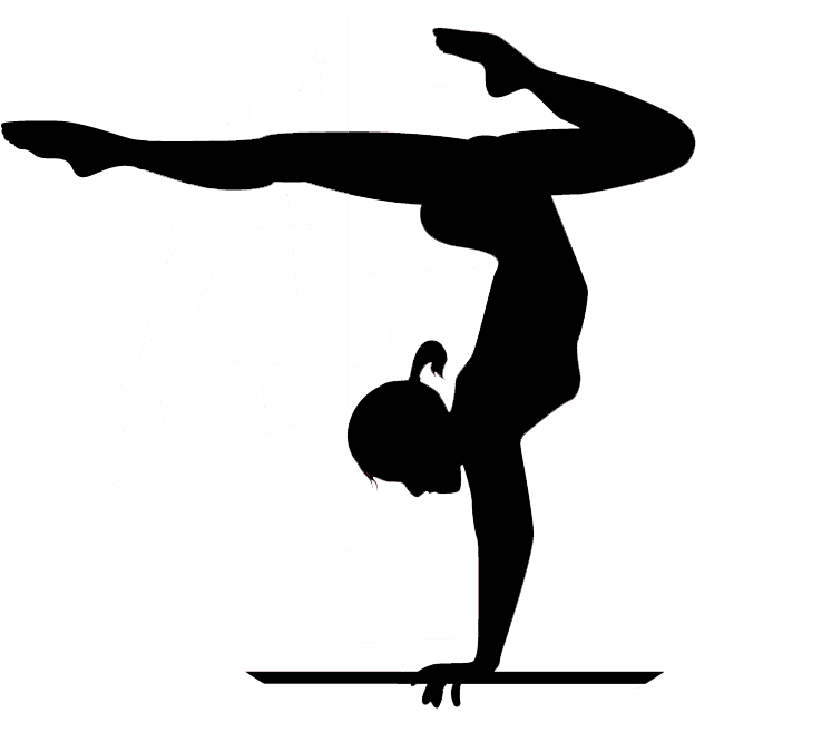 Gymnastics Handstand Cheerleading Clip Art - Gymnastics Vector (750x685)