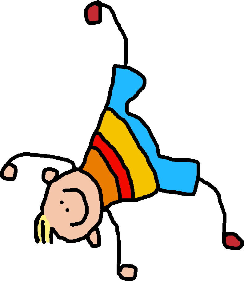 Cartwheels Gymnastics Clipart (1000x1000)