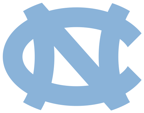 Unc Tar Heel Logo Black And White (500x500)