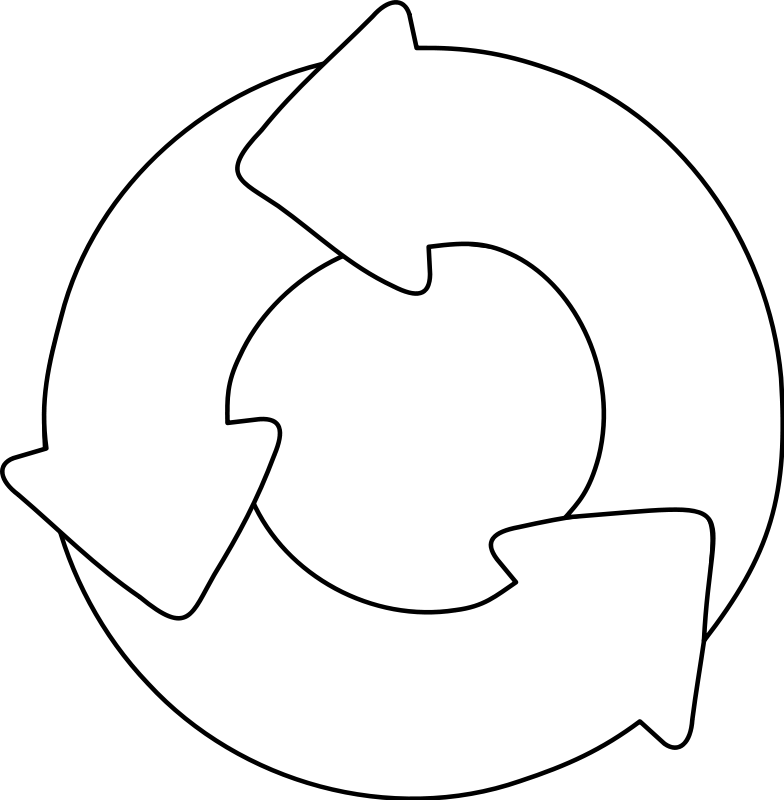 Balance Scale Clipart - White Recycle (784x800)