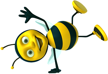Gymnastics - Bee With Glasses (418x300)