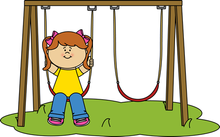 Girl Swinging Clip Art - Swing Clipart (450x280)