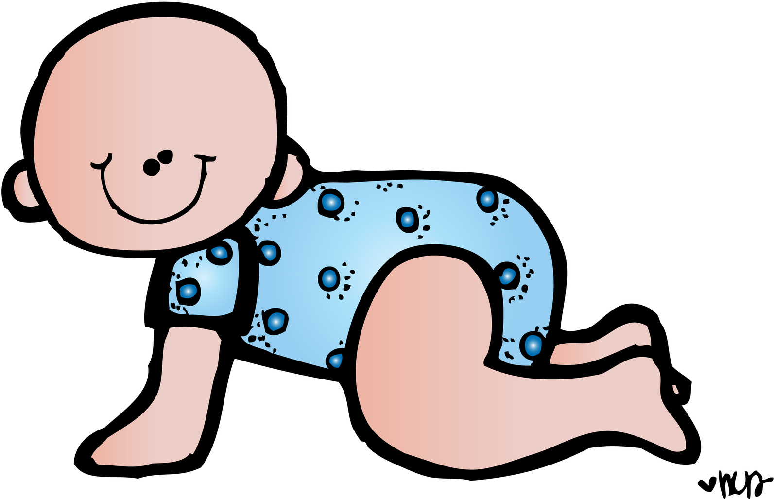 Today's Freebie - ) - Melonheadz Baby Clipart (1600x1027)