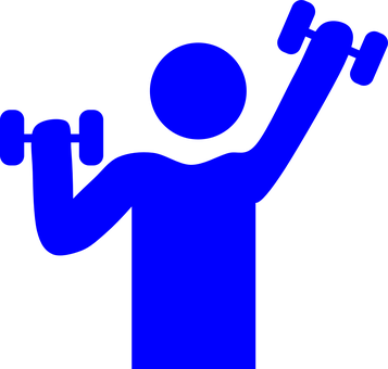 Gym Weight Lifting Muscle Exercise Fitness - Gym Clipart (357x340)