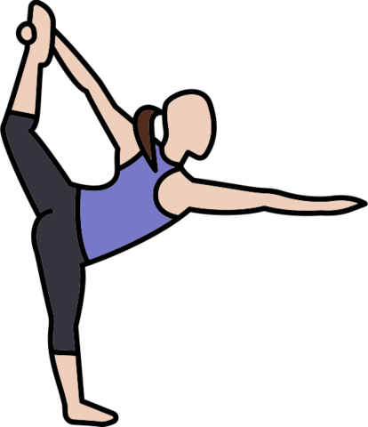 Dancer Pose Benefits - Leg (414x480)