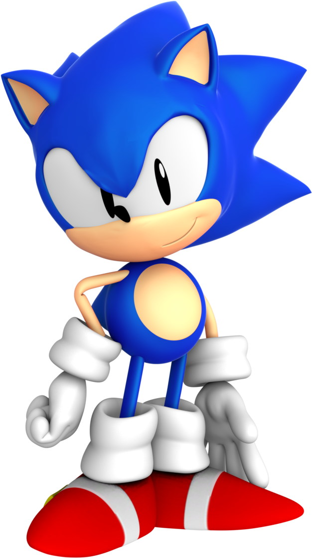Sonic Mega Drive Pose By Blueparadoxyt - Sega Genesis (687x1164)