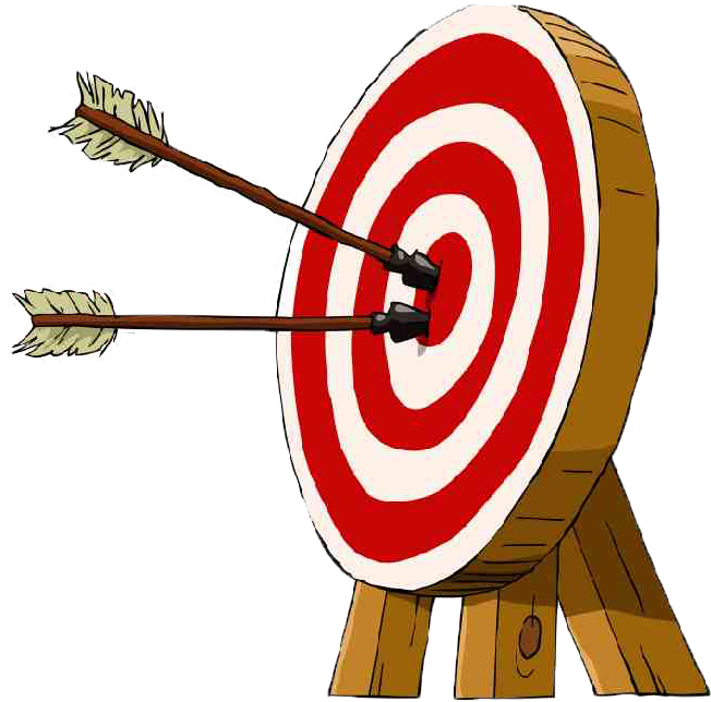 Archery Lessons At Sports At The Beach Archery Range - Bow And Arrow Target Clipart (652x644)
