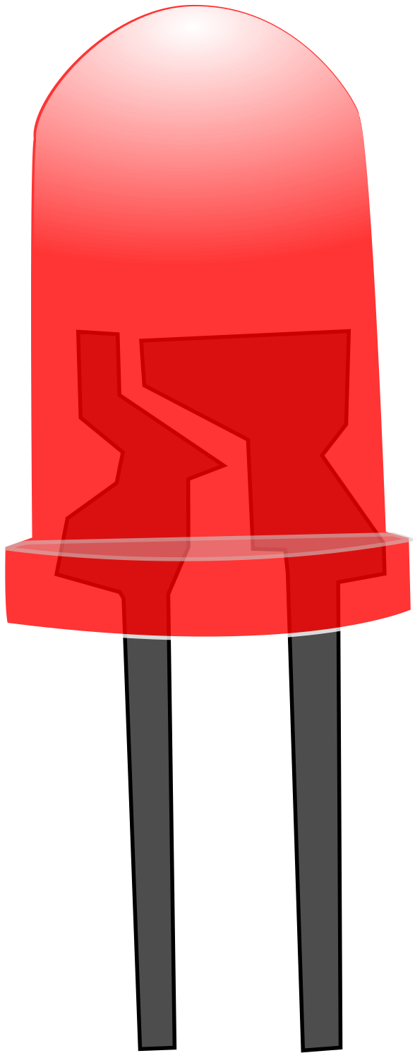 Red Led Lamp - Illustration (2400x1800)