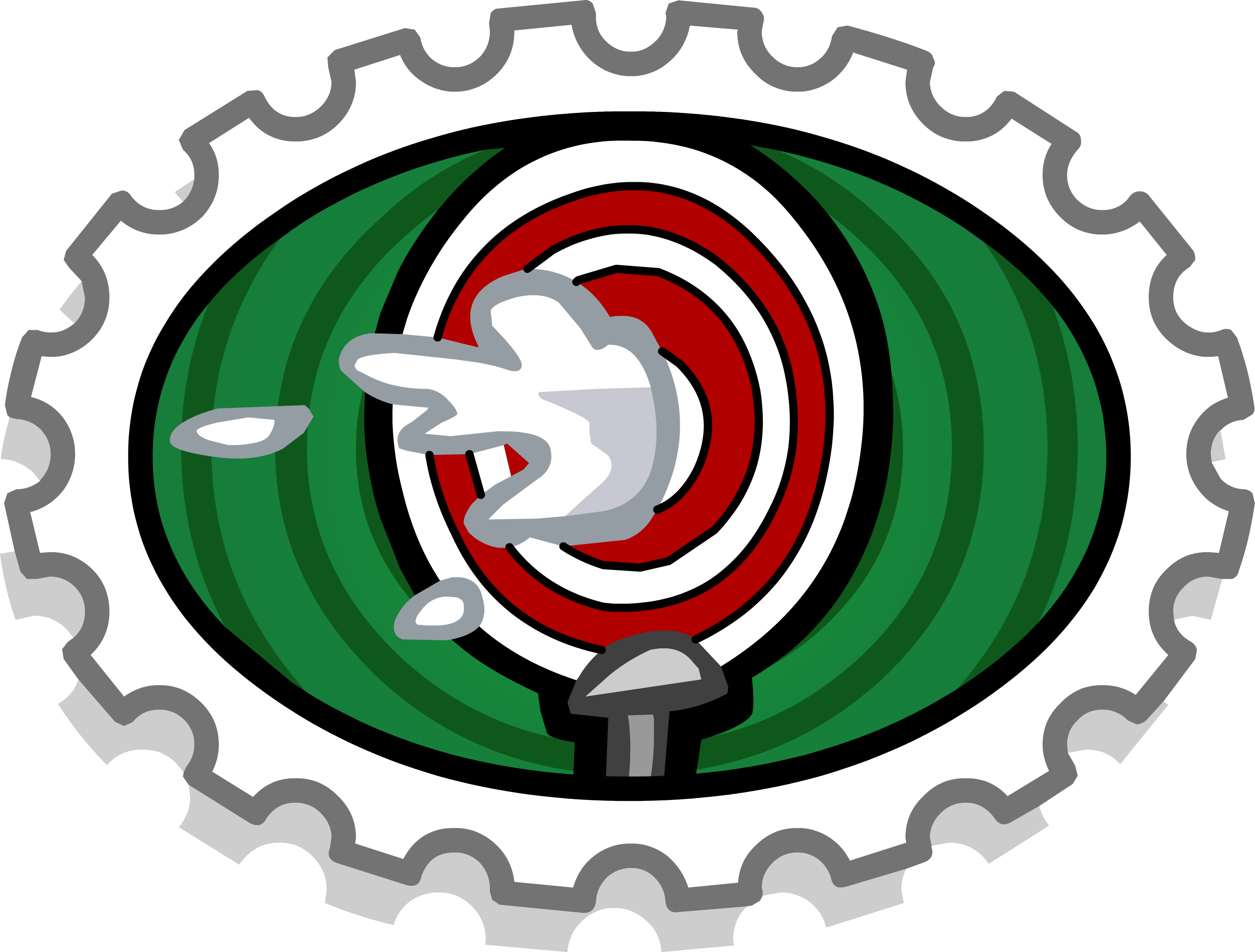 Clock Target - Club Penguin Stamps (2690x2041)