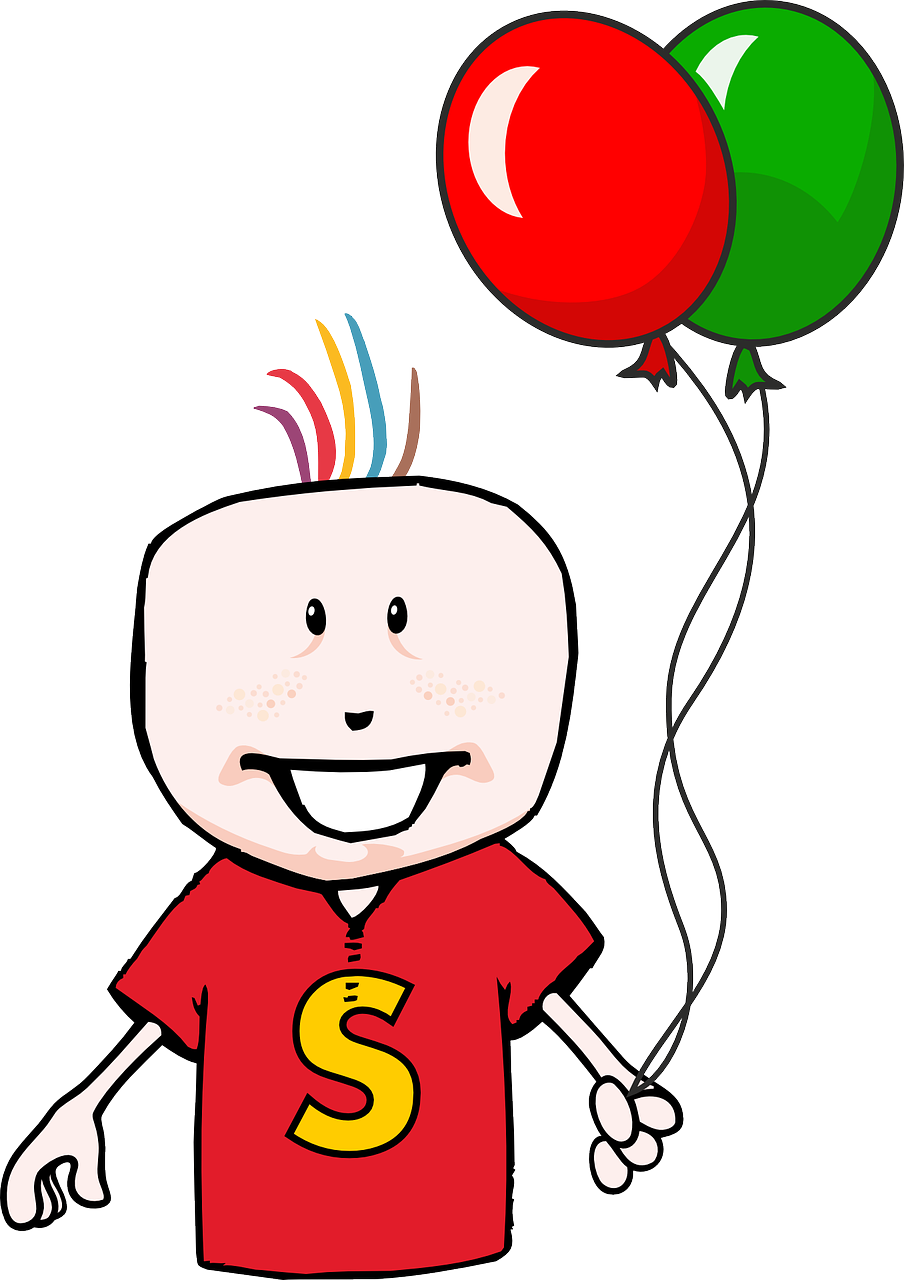 Balloon Happy Child Infant Kid Png Image - Happy Birthday: Birthday Notebook For 5 Years Old, (904x1280)