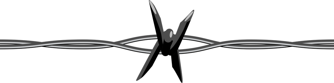 Tags - - Barbed Wire Clip Art (1100x275)