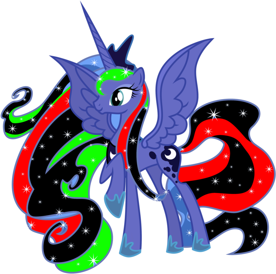 Princess Luna New Hairstyle By Hurrempony55 - My Little Pony Princess Luna (899x888)