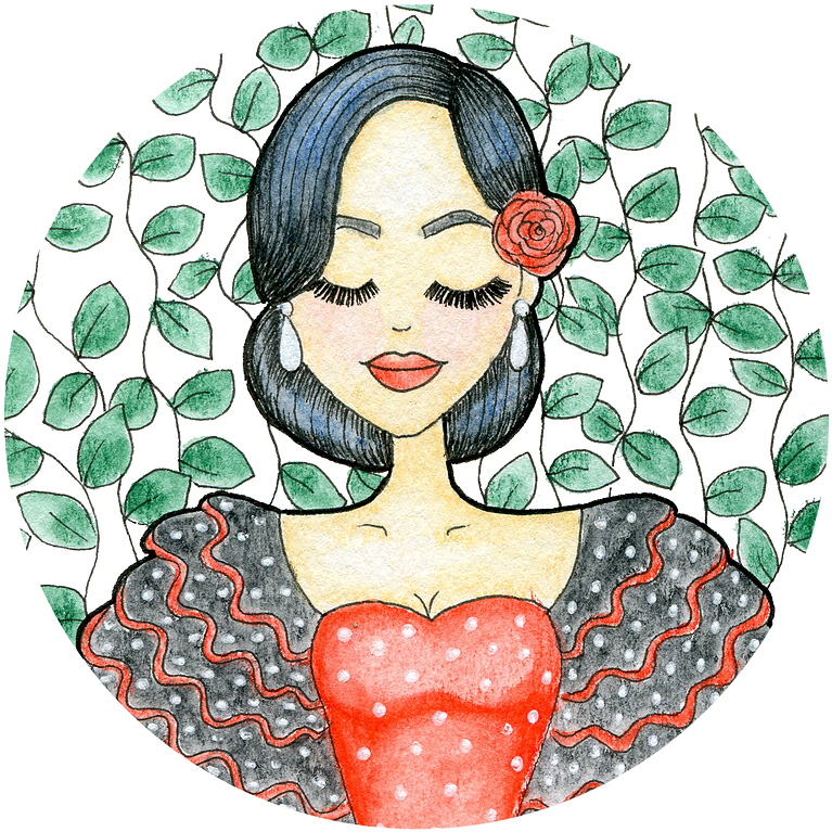Flamenco - Illustration (784x791)