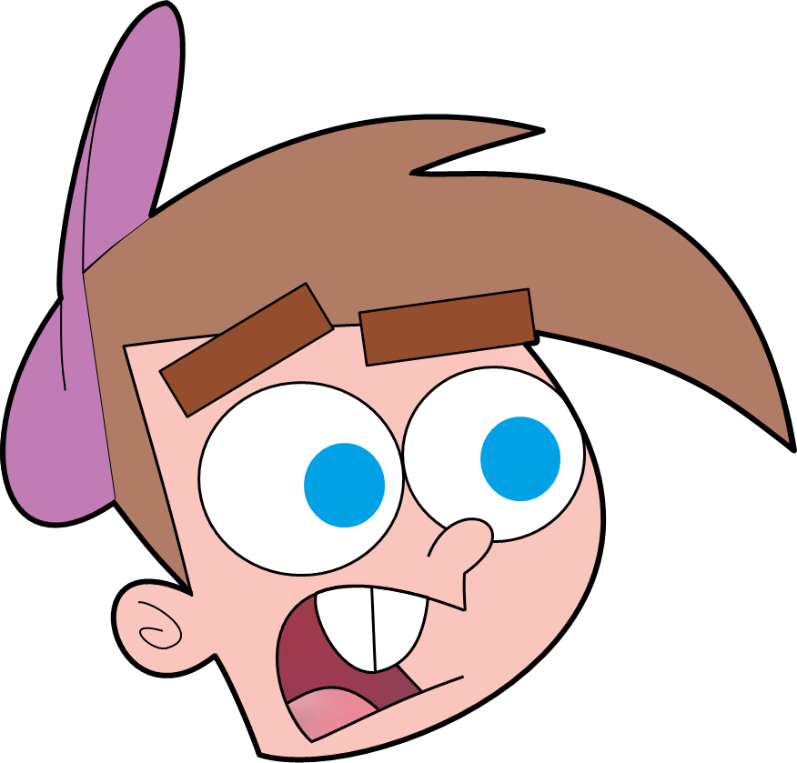 Timmy Turner's Head Mouth Open By Jtgp-chromrea - Timmy Turner Head Png (876x839)