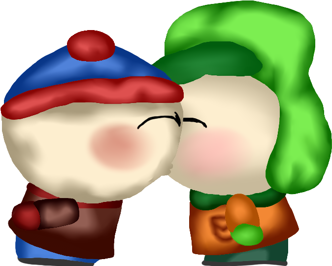 Stan X Kyle By The Glass Flamenco - Cartoon (957x681)