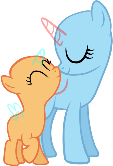 Image For Mlp Base Remake By Twiily Bases On Deviantart - My Little Pony Sisters Base (400x563)