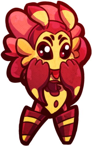 Another Sick Day Chibi , This Time Featuring Oaxa From - Cartoon (500x500)