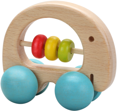 Elephant Rattle - Classic World Wooden Elephant Rattle (480x452)