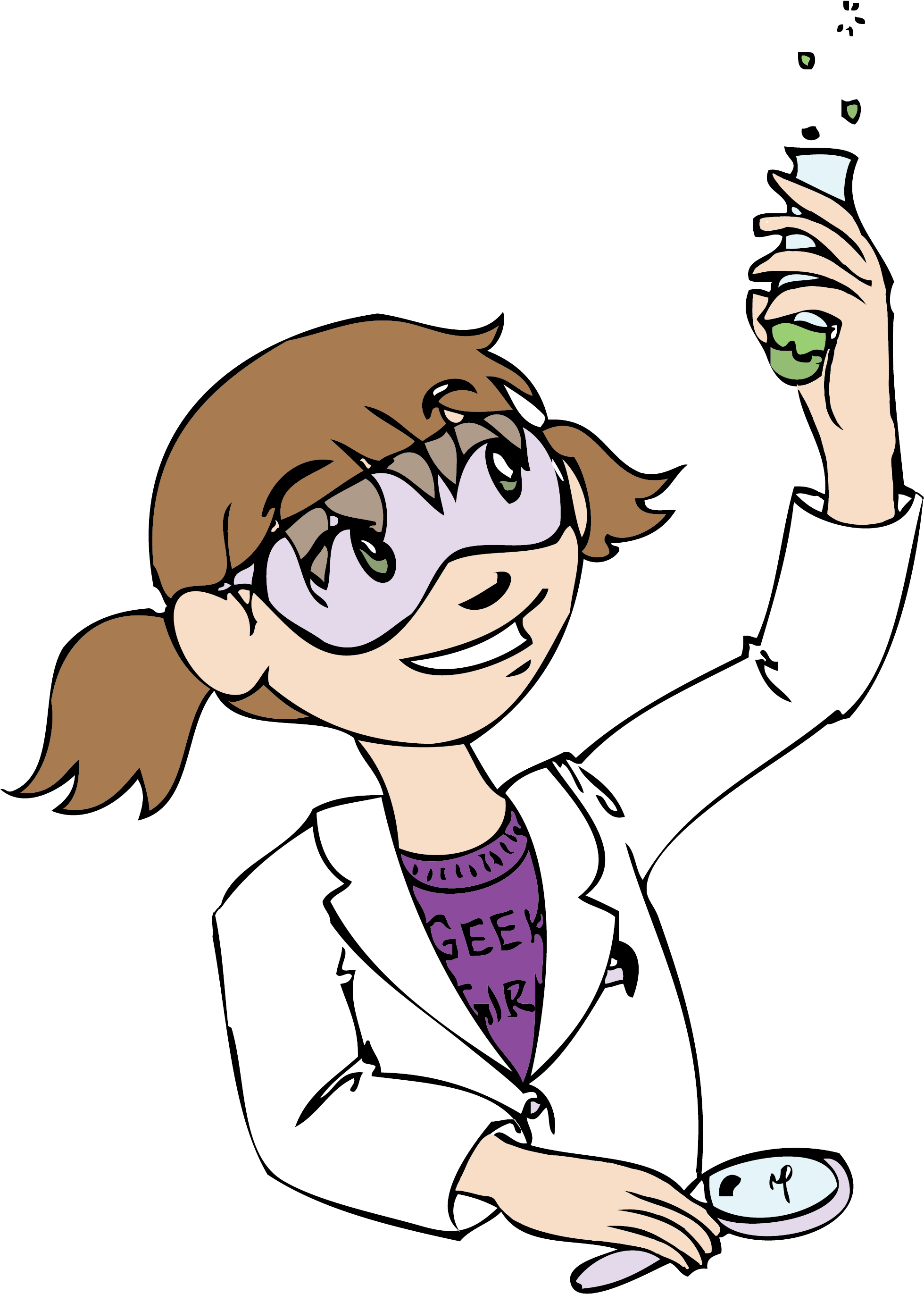 Geek Girl Logo - Cartoon (2459x3175)
