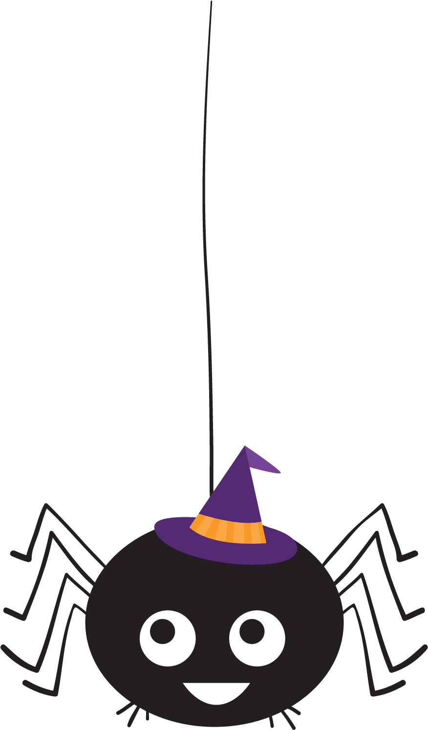 Spider Hat - Clip Art (883x1500)