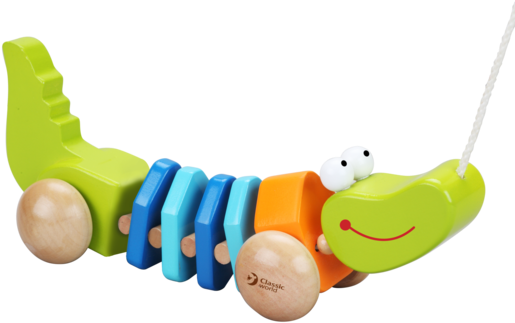 Pull Along Crocodile - Classic World Pull Crocodile (599x382)