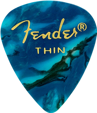 Fender 351 Thin Ocean Turquoise Pick Pack - Fender 351 Shape Premium Picks (144 Pack) (386x386)